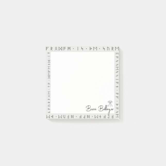 Dwarven runes dungeons and Drons post-it notes Block (Framsida)