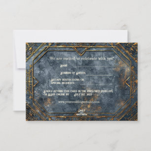 Dwarven Splendor Fantasy Bröllop Tack Kort