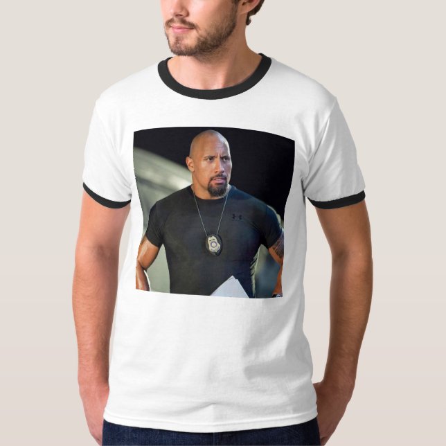 Dwayne Johnson Image shirt T Shirt (Framsida)