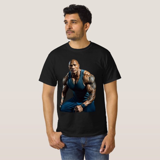 Dwayne Johnson Sten T Shirt (Hel framsida)