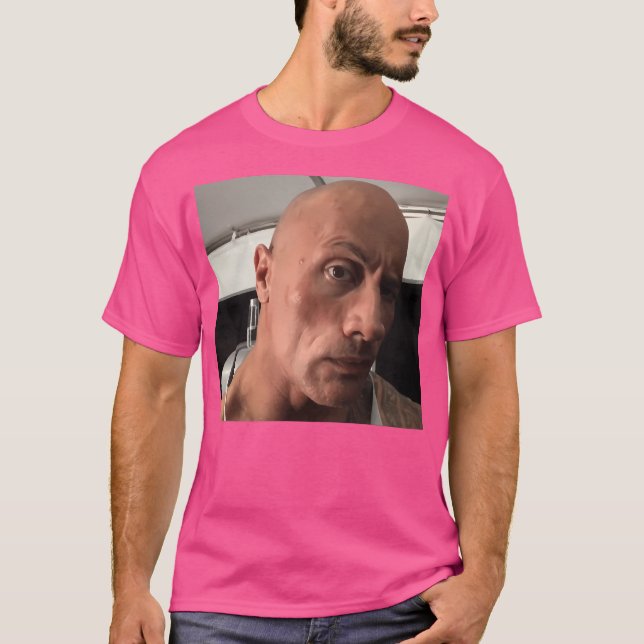 Dwayne Sten Johnson Eyebrow Raise Meme Classic T Shirt (Framsida)