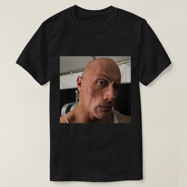 Dwayne Sten Johnson ögonbryn upp meme Classie Clas T Shirt (Design framsida)