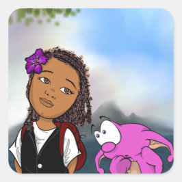 Dweeblind Fyrkantigt Klistermärke