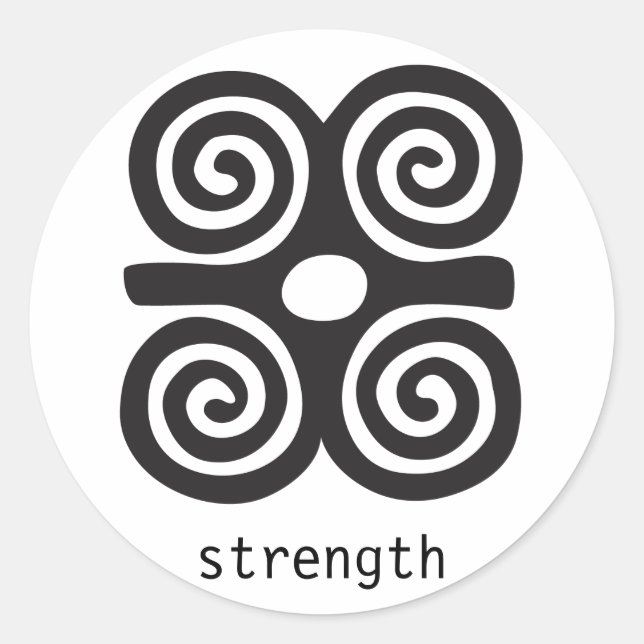 Dwennimmen Greeting Card Runt Klistermärke (Framsida)