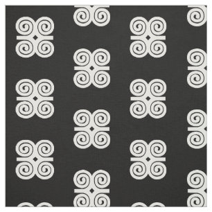 Dwennimmen Strength Humility vitAdinkra symbol Tyg