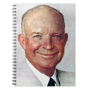 Dwight D. Eisenhower Anteckningsbok Med Spiral