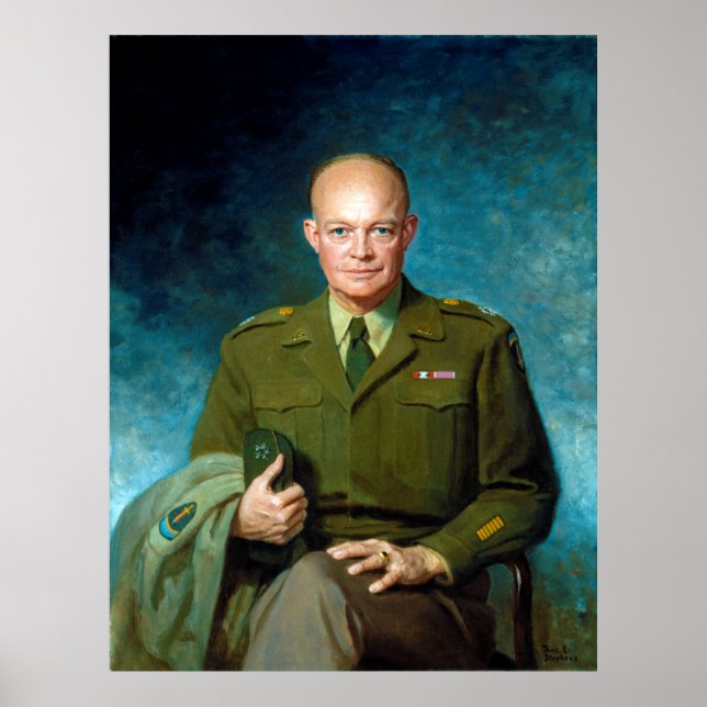 Dwight D. Eisenhower av Thomas Edgar Stephens 1947 Poster (Framsidan)