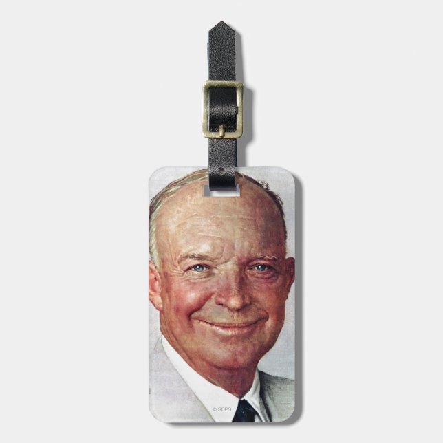 Dwight D. Eisenhower Bagagebricka (Vertikal Framsida)