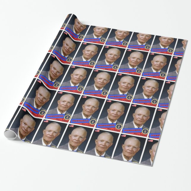Dwight D. Eisenhower Basebollkort Presentpapper (Utrullad)