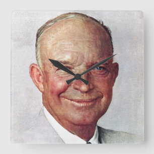 Dwight D. Eisenhower Fyrkantig Klocka