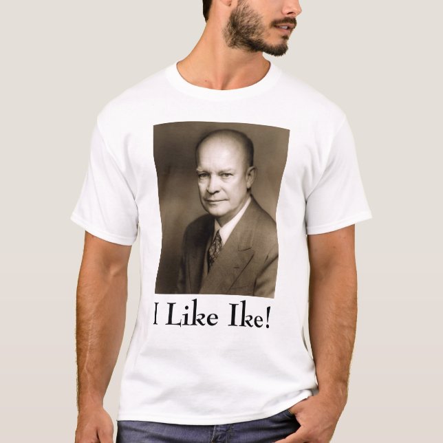 Dwight D Eisenhower, gillar jag Ike! Tee (Framsida)