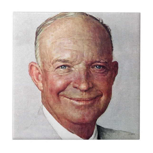 Dwight D. Eisenhower Kakelplatta (Framsidan)
