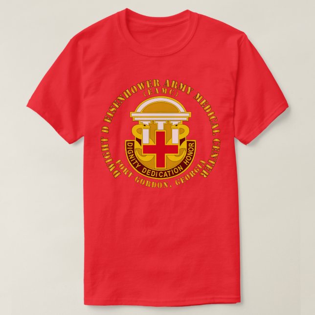 Dwight D Eisenhower Medical Centre Ft Gordon GA T Shirt (Design framsida)