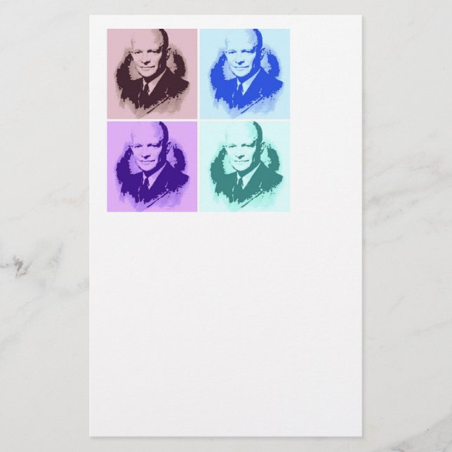 Dwight D Eisenhower Pop Art (Framsida)