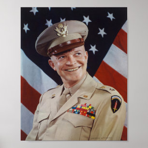 Dwight D Eisenhower Porträtt Poster