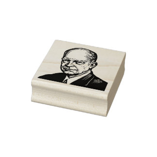 Dwight D Eisenhower Rubber Frimärke Stämpel