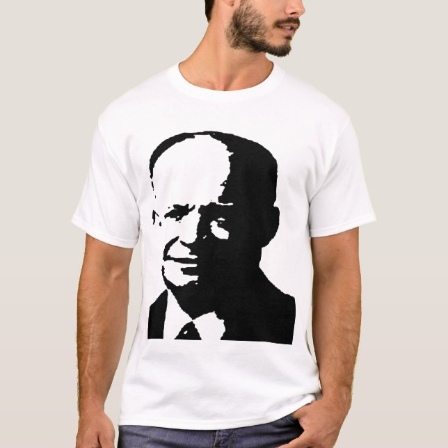 Dwight D. Eisenhower silhouette T-shirt (Framsida)