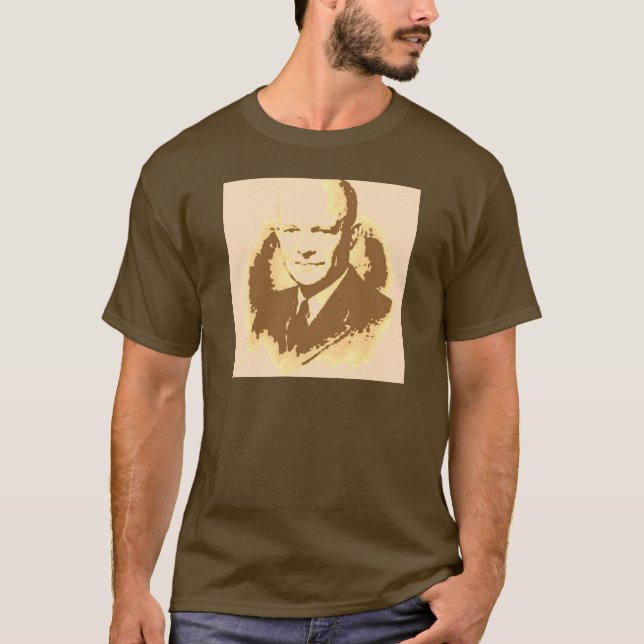 Dwight D Eisenhower Tee Shirt (Framsida)