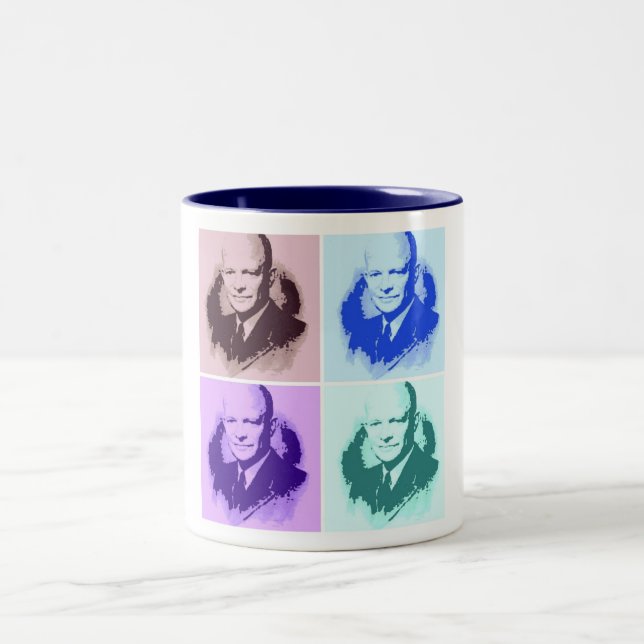 Dwight D Eisenhower Två-Tonad Mugg (Center)