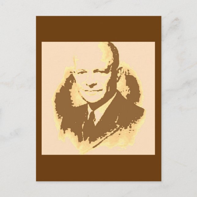 Dwight D Eisenhower Vykort (Framsida)