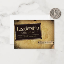 Dwight Eisenhower inspirationsoffert "Ledarskap" Anteckningskort