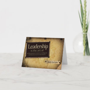 Dwight Eisenhower inspirationsoffert "Ledarskap" Tack Kort