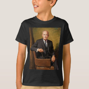 Dwight Eisenhower President Vitahusets Porträtt T Shirt