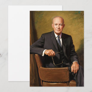 Dwight Eisenhower President White House Porträtt Inbjudningar