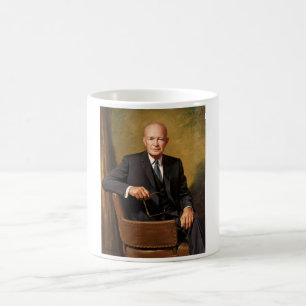 Dwight Eisenhower President White House Porträtt Kaffemugg