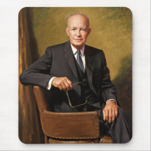 Dwight Eisenhower President White House Porträtt Musmatta
