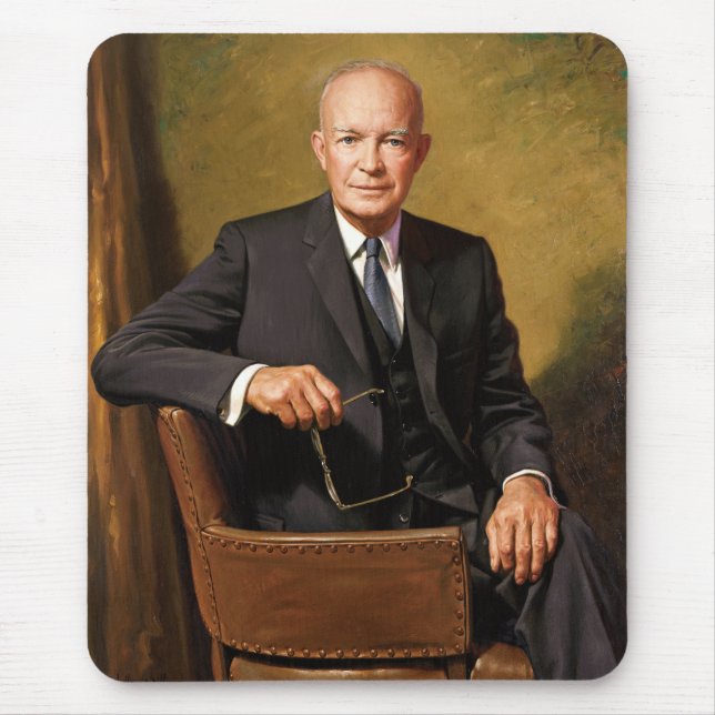 Dwight Eisenhower President White House Porträtt Musmatta (Framsidan)