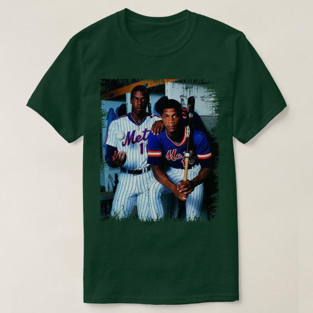 Dwight Gooden Darryl Strawberry Retro T Shirt (Design framsida)