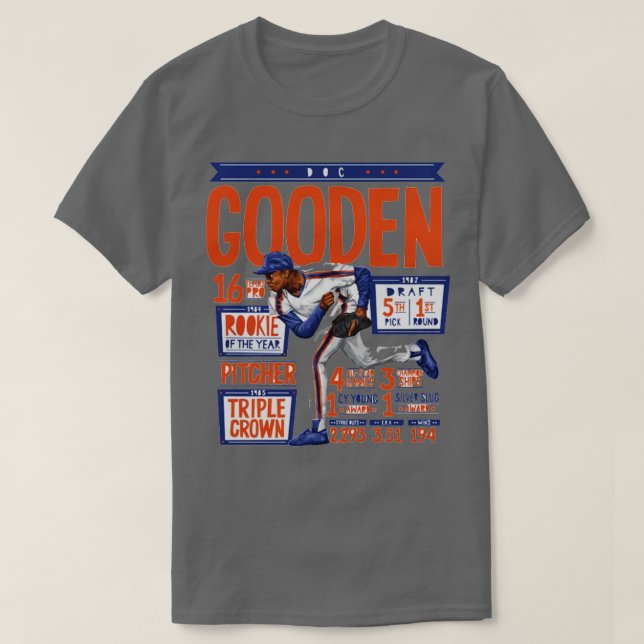 Dwight Gooden New York M Stats TShirt T Shirt (Design framsida)