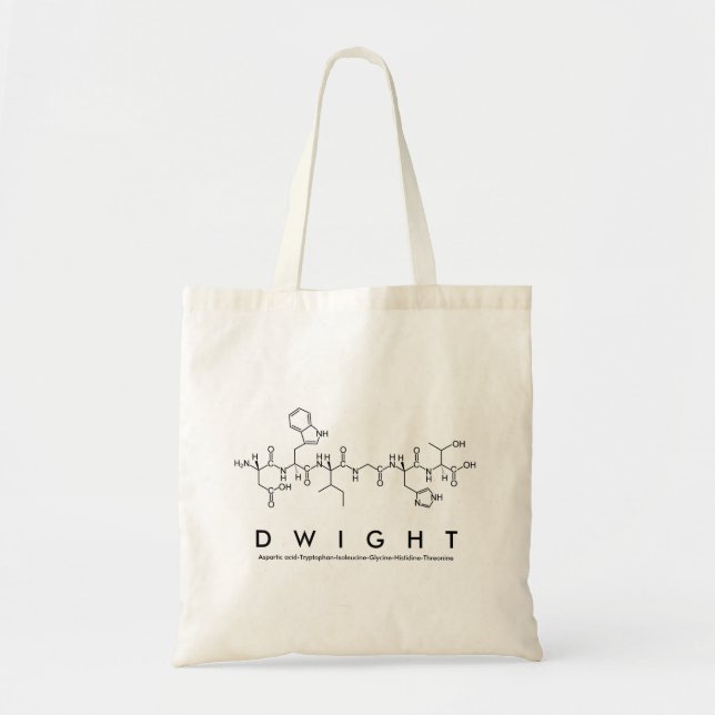 Dwight peptide namn säck tygkasse (Framsidan)