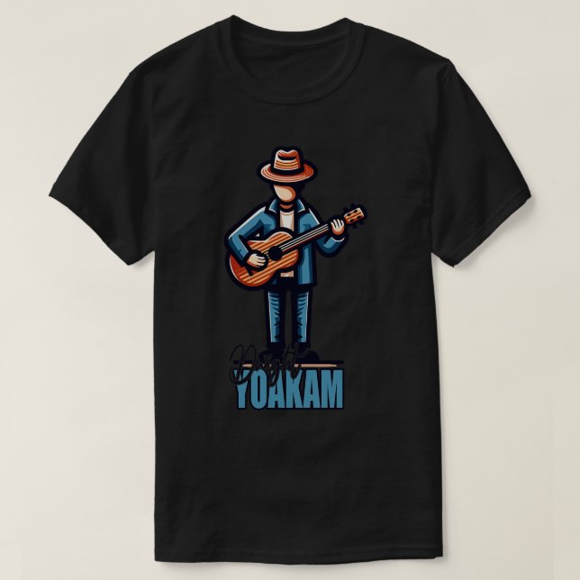Dwight Yoakam Fläkt Art T Shirt (Design framsida)