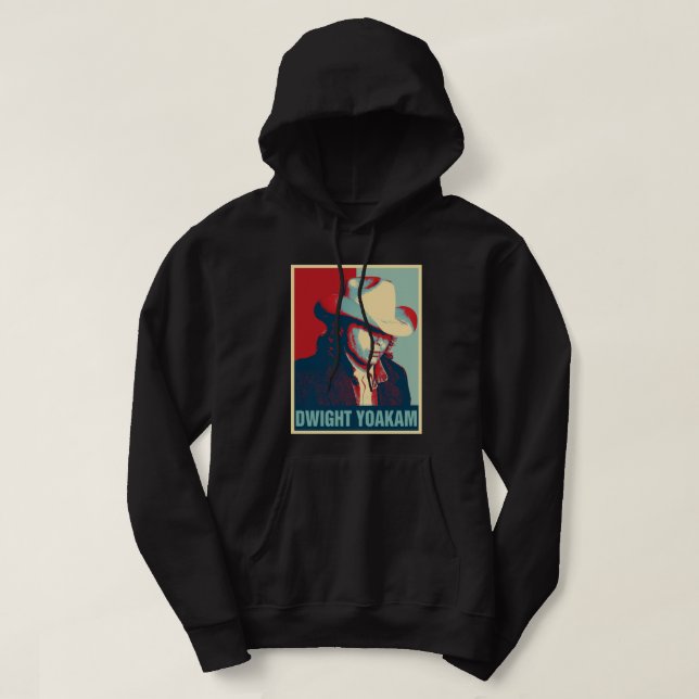 Dwight Yoakam Retro Hope Stil Gift for Fläkt.png Hoodie (Design framsida)
