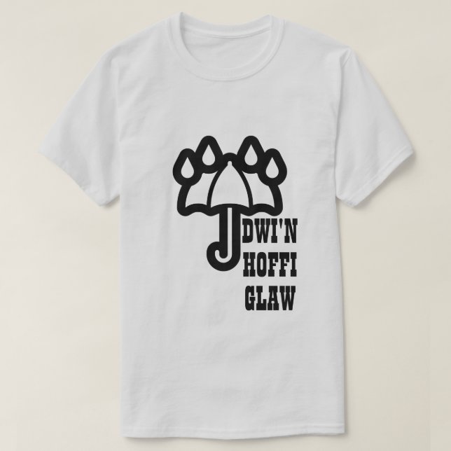 Dwi'n hoffi glaw | Jag tycker om regn T Shirt (Design framsida)