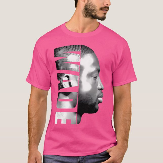 Dwyane Wade - Black White T Shirt (Framsida)