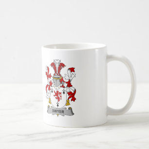 Dwyer familjvapensköld kaffemugg