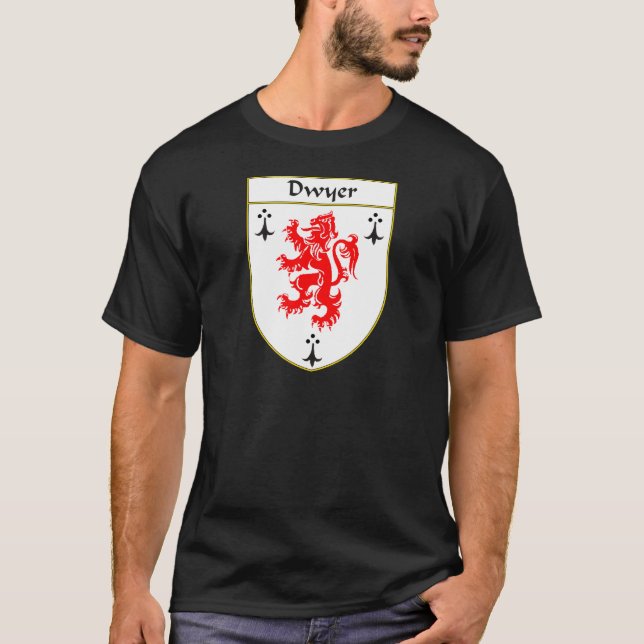Dwyer vapensköld-/familjvapensköld t-shirt (Framsida)