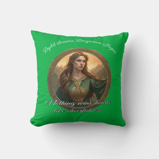 Dwynwen The Patron Saint Of Lovers Kudde (Framsida)
