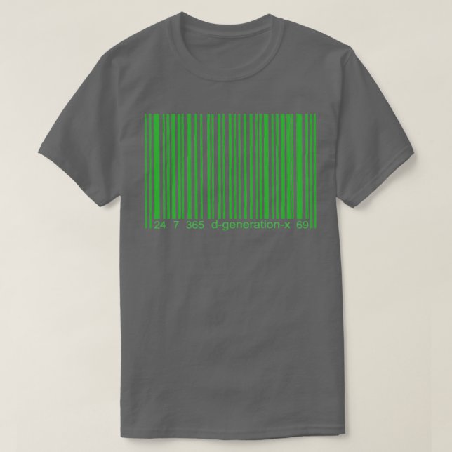 DX-streckkod T Shirt (Design framsida)