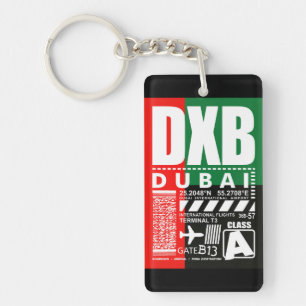 DXB Dubai Airport Nyckelring
