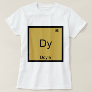 Dy - Doyle Rolig T-Shirt med Kemiskt Elementsymbol