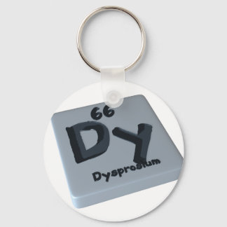 Dy Dysprosium Nyckelring