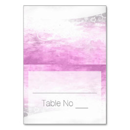 DY Fold Tent Place Cards Watercolor Lila Bordsnummer