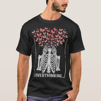 Dy Skeleton Övertänkande Butterfly Älskare Costume T Shirt