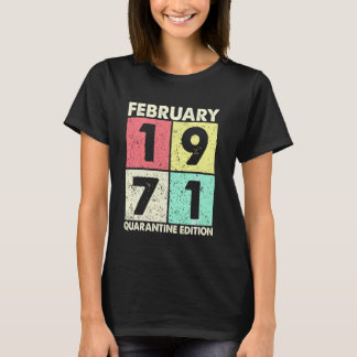Dy Vintage Februari 1971 50-årsfirande Kostym T Shirt