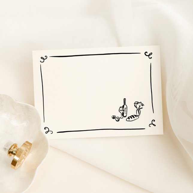 DY Whimsical Hand plockade Place Card Bordsnummer (Skapare uppladdad)