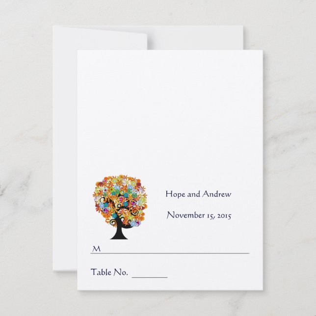 DY You Score and Fold Tält Bröllop Place Cards Inbjudningar (Framsida)